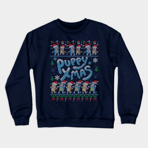 Puppy Xmas Crewneck Sweatshirt by Getsousa